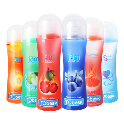 100 ml Ασφαλείς λιπαντικά για το σώμα Φρούτα Τρώσιμα γευστικά λιπαντικά Εύκολο καθαρισμός