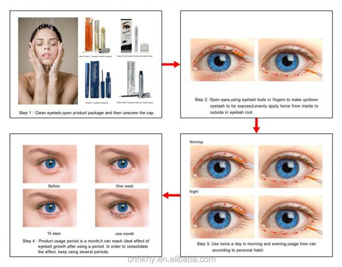 Το Prolash για την αύξηση των βλεφαρίδων ορός 100% φυσικό υλικό Εγκριθείσα παροχή υγρών 0