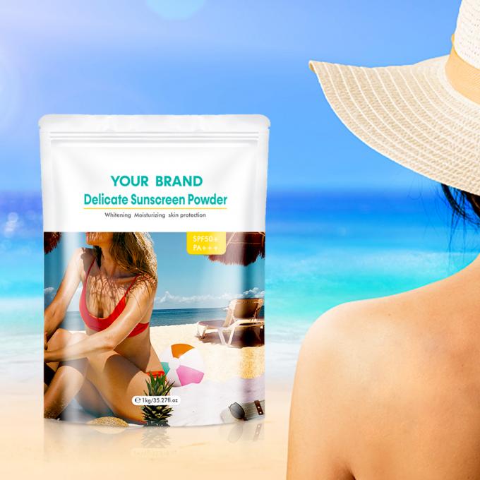 Σκουπίδια αντηλιακό SPF ξηρό αντηλιακό Μινιερή σκόνη UVA και UVB SPF για Cruelty-free 2