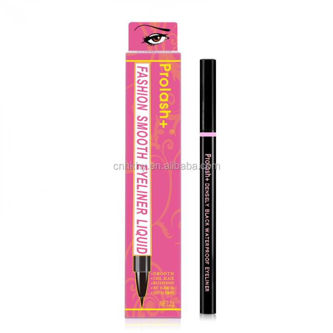 Καρβονικό μαύρο Eyeliner μολύβι νερού ενεργοποιημένη ιδιωτική ετικέτα Eyeliner σε χρώμα ροζ χρυσό 1