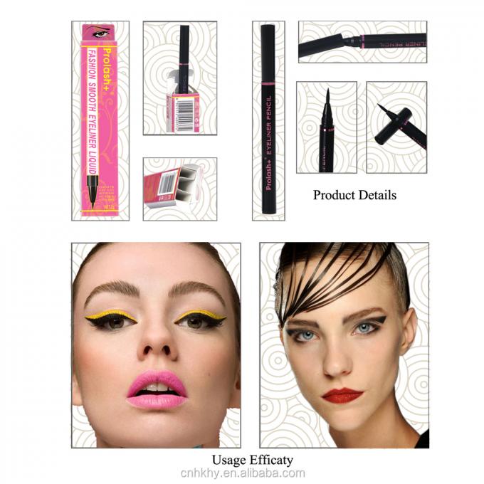 Αδιάβροχο Eyeliner Μακιά διάρκεια Στυλό Μακιγιάζ Μάτι Υπερτελής Κλιπ υγρό Ανθεκτικό στον ιδρώτα εργαλείο 3