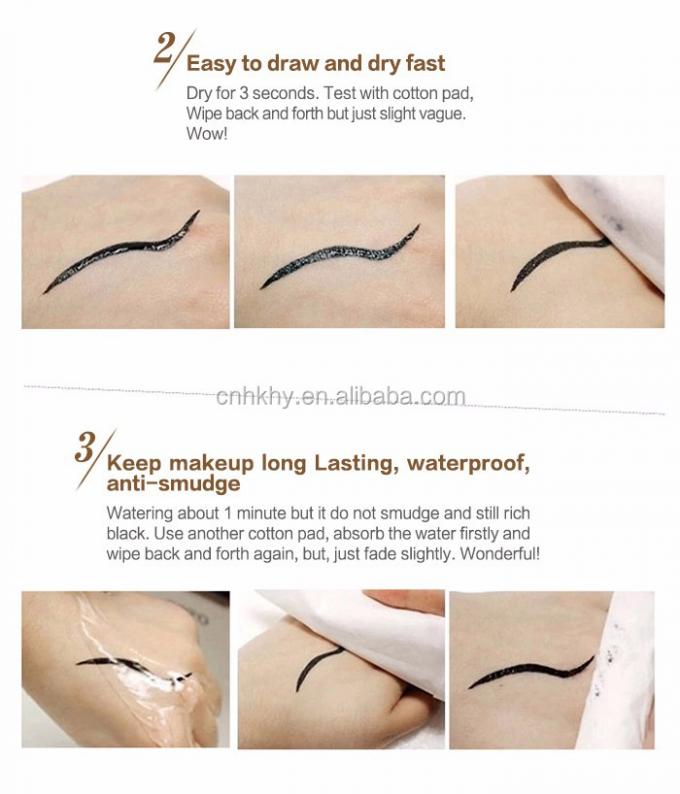 Αδιάβροχο Eyeliner Μακιά διάρκεια Στυλό Μακιγιάζ Μάτι Υπερτελής Κλιπ υγρό Ανθεκτικό στον ιδρώτα εργαλείο 5