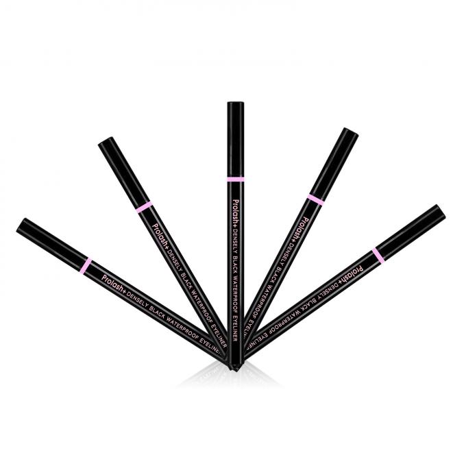 Καρβονικό μαύρο Eyeliner μολύβι νερού ενεργοποιημένη ιδιωτική ετικέτα Eyeliner σε χρώμα ροζ χρυσό 5