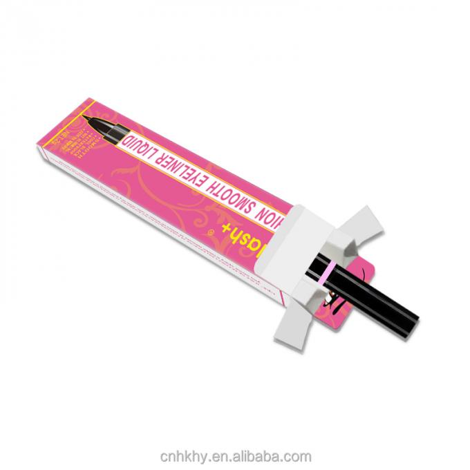 Καρβονικό μαύρο Eyeliner μολύβι νερού ενεργοποιημένη ιδιωτική ετικέτα Eyeliner σε χρώμα ροζ χρυσό 4